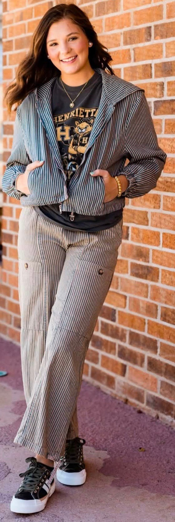 Vintage Wash stripe pants