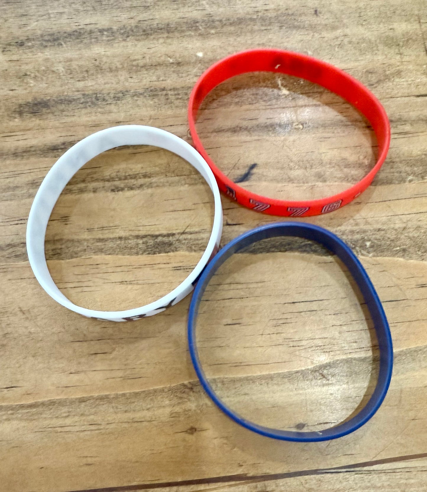 Americana rubber bracelets