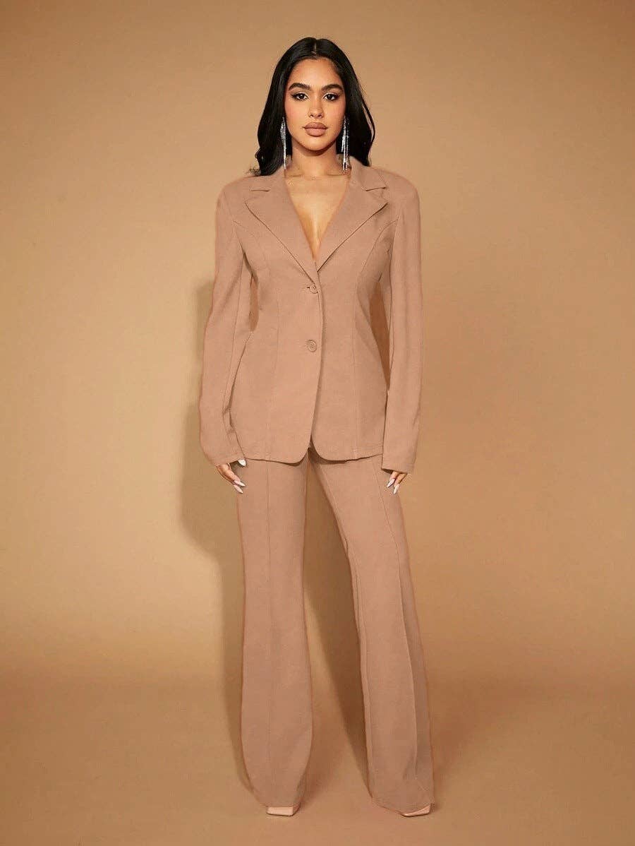 High Waist Straight Leg Pants | Women's Work Trousers