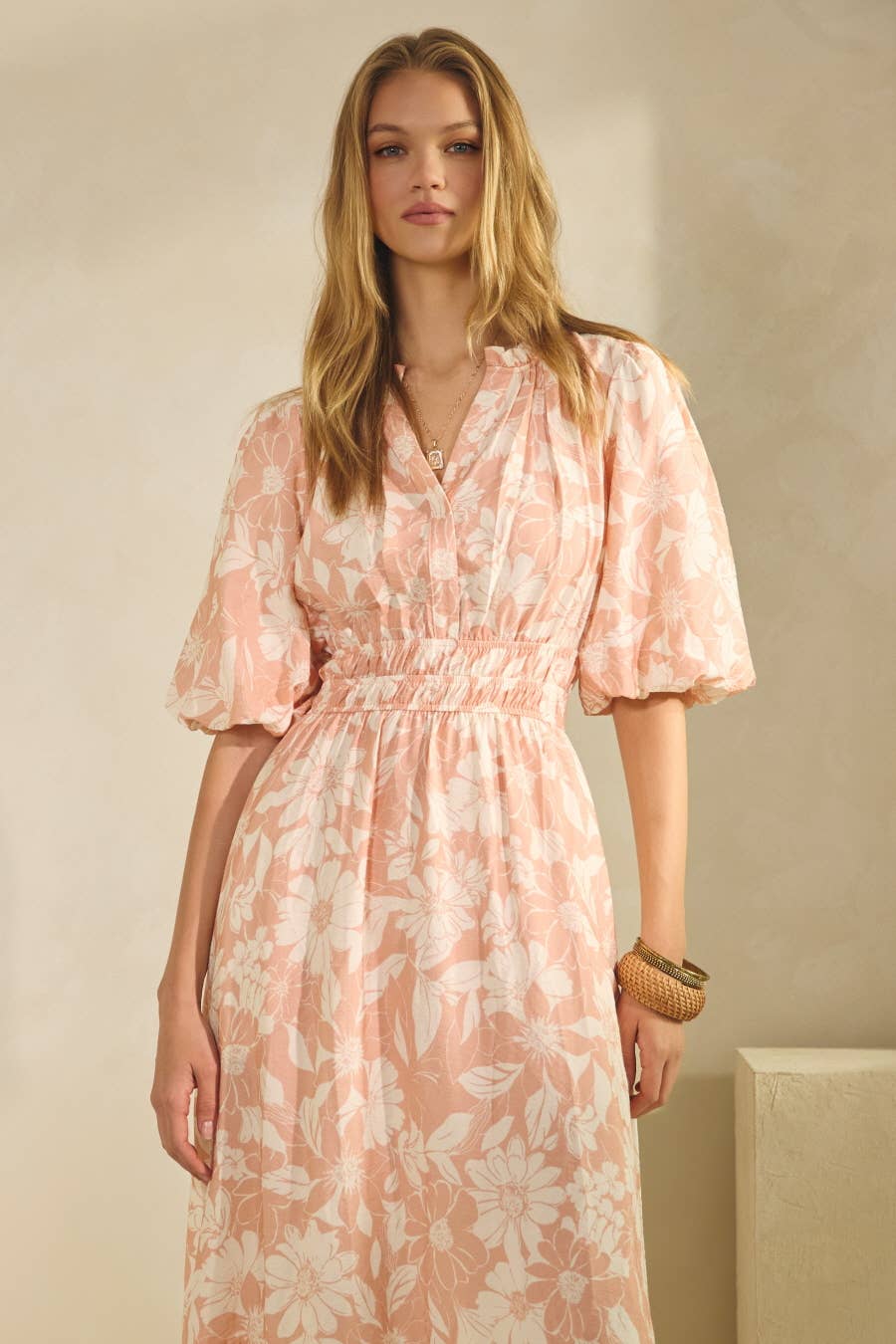 Printed Midi Dress
