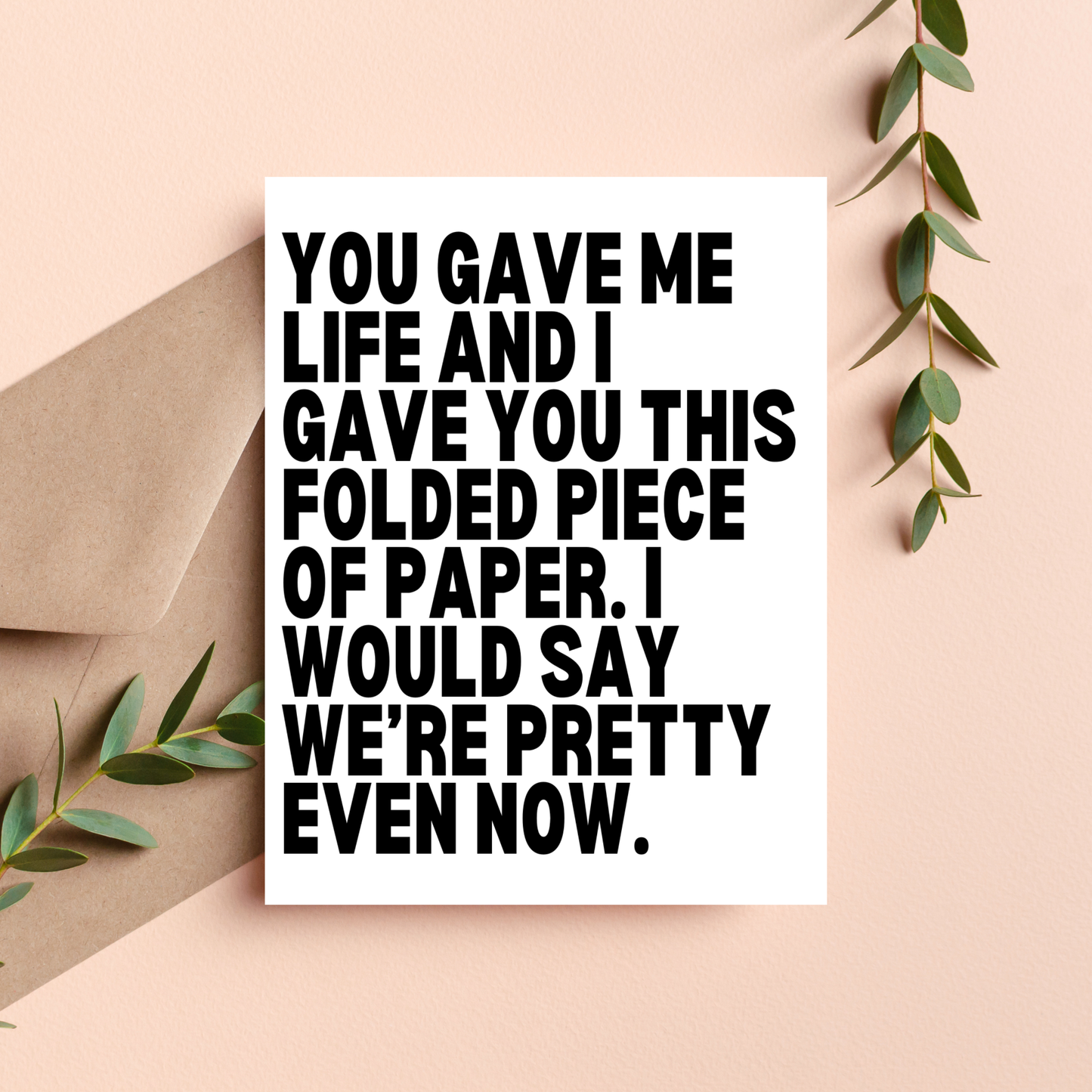 Funny Mother's Day Card, Sassy Gifts for Mom Snarky Humor