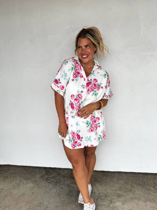 HOT TO SPOT FLORAL SKORT SET