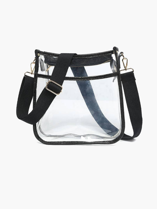 M2168CR Posie Clear Crossbody w/ Vegan Leather