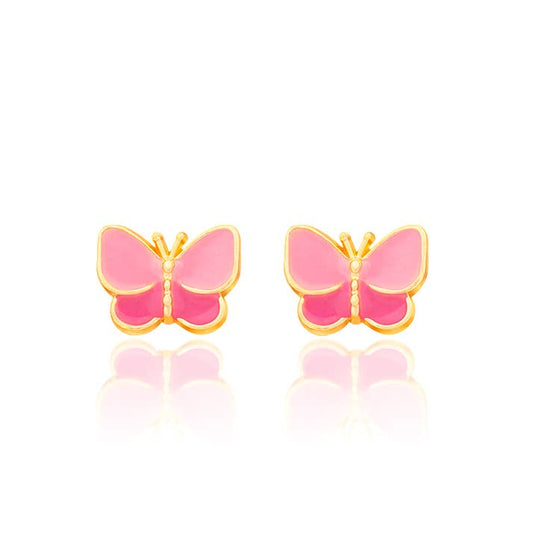 Sweet Pink Butterfly | Cutie Stud Earrings for Girls