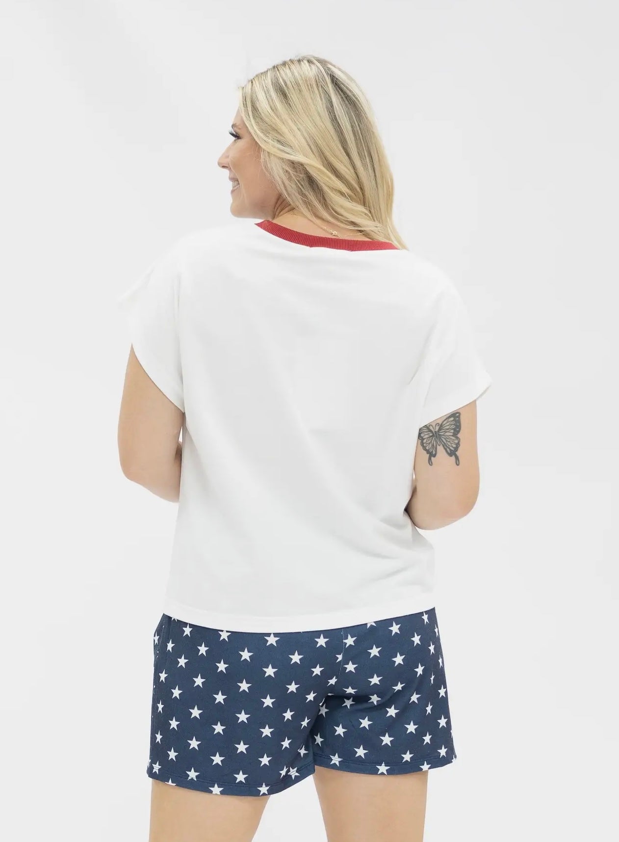 Blue & White Star Shorts