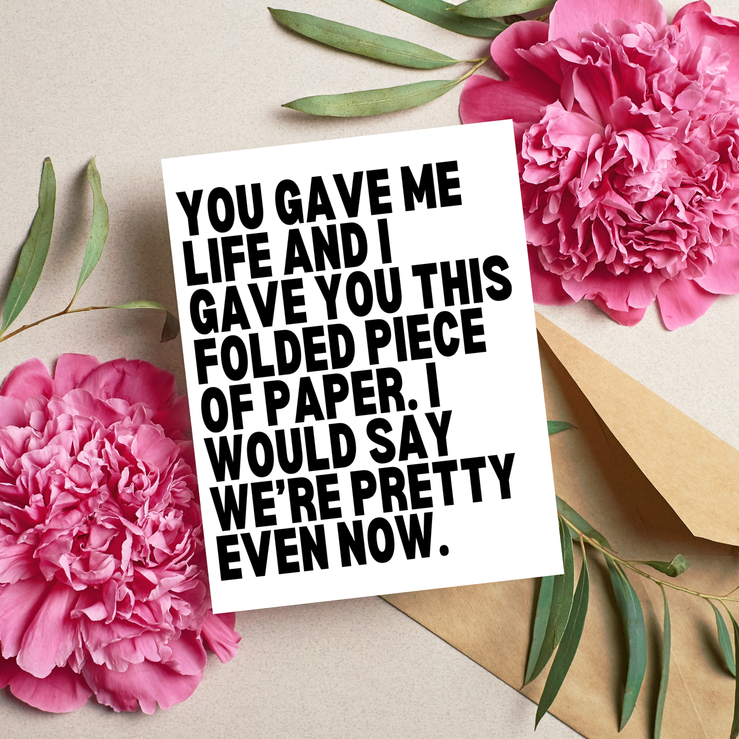 Funny Mother's Day Card, Sassy Gifts for Mom Snarky Humor
