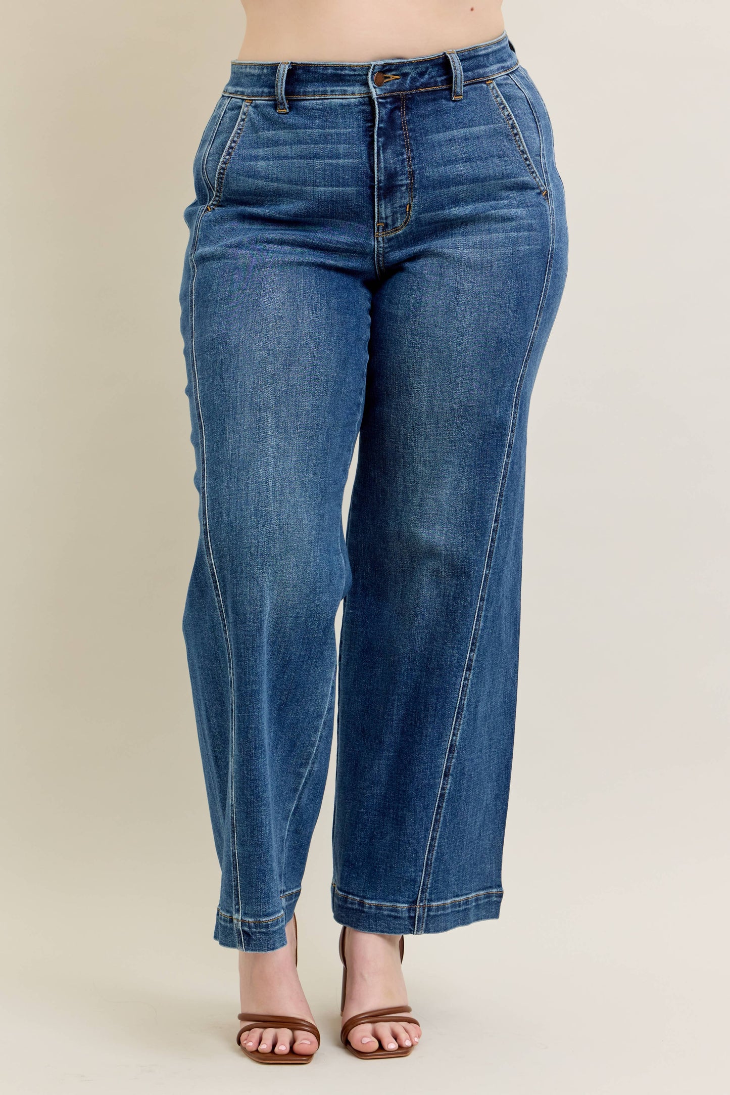 High Waisted Trouser Wide Leg - PLUS