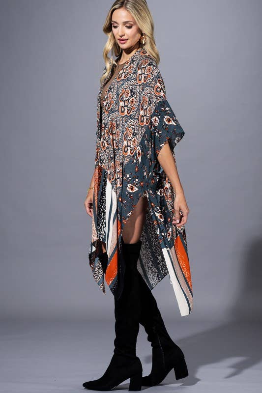 Vintage Inspired Paisley Kimono