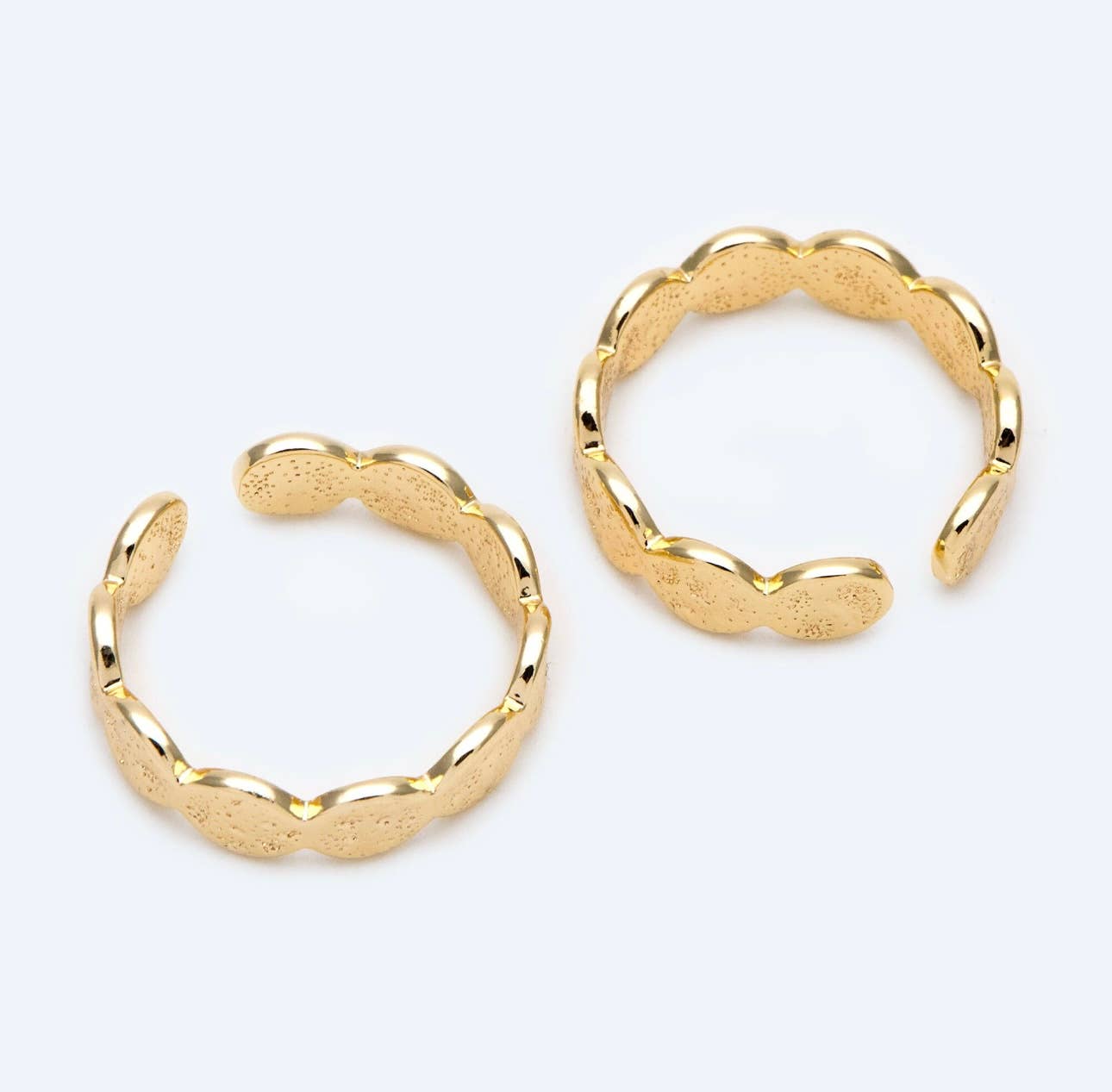 Emory adjustable ring | gold hammered | gold plated
