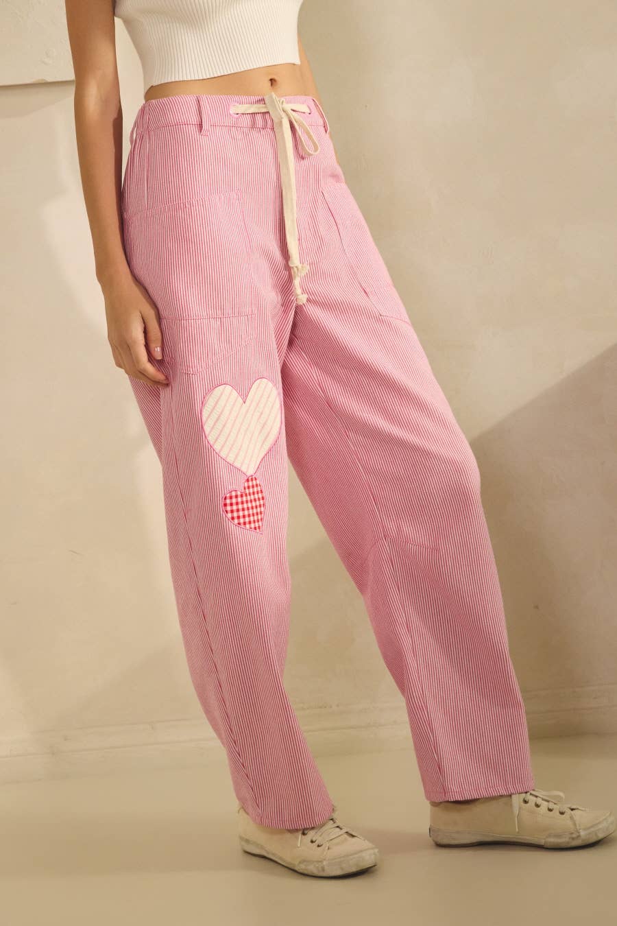 Striped Drawstring Pants