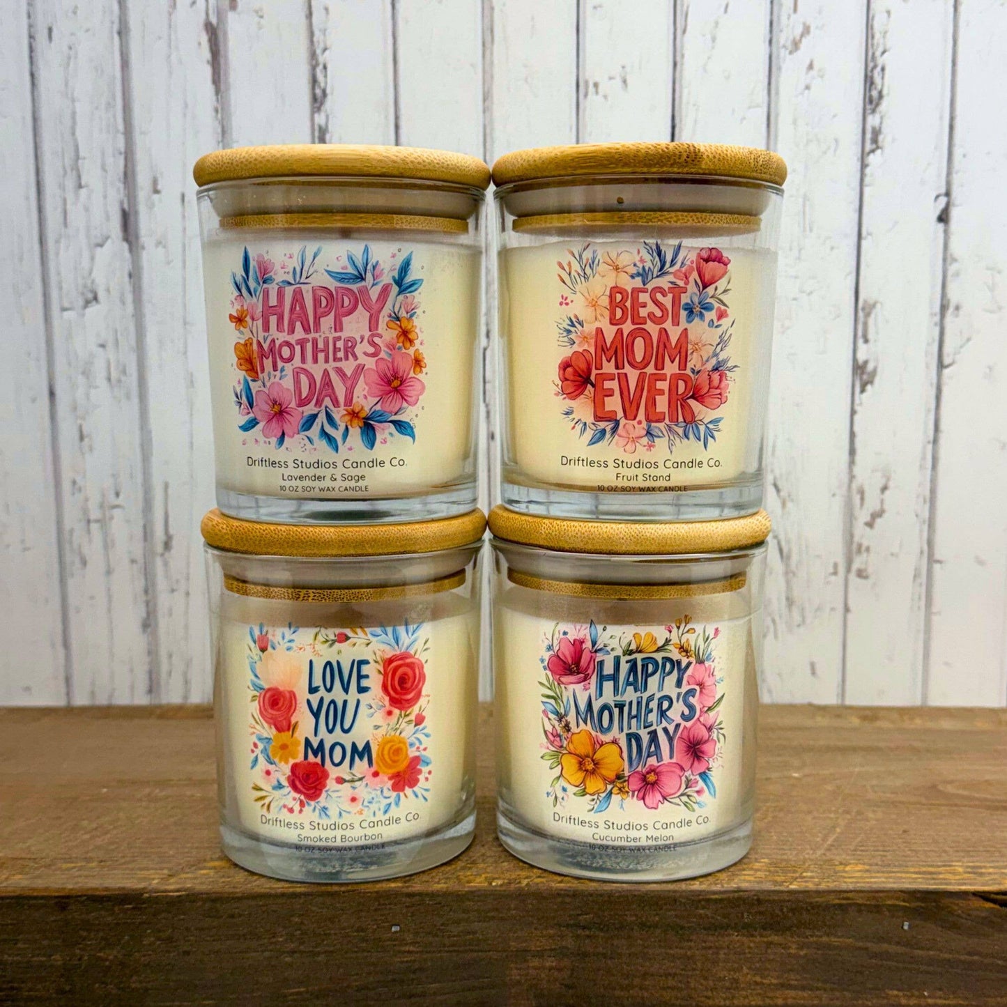 Love You Mom Spring Decor Candles - Mothers Day Gifts