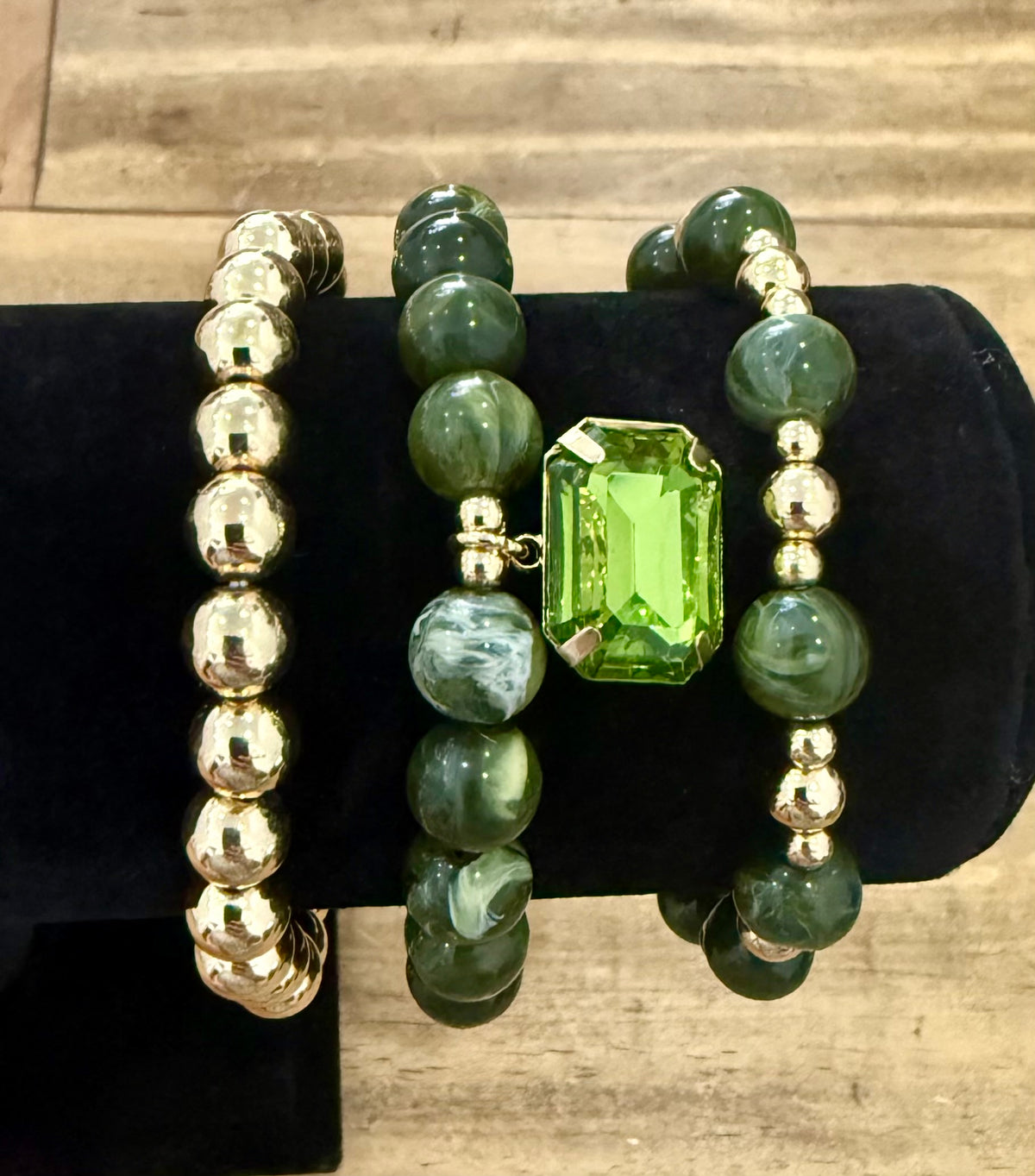Green Gold 3 Set Bracelet