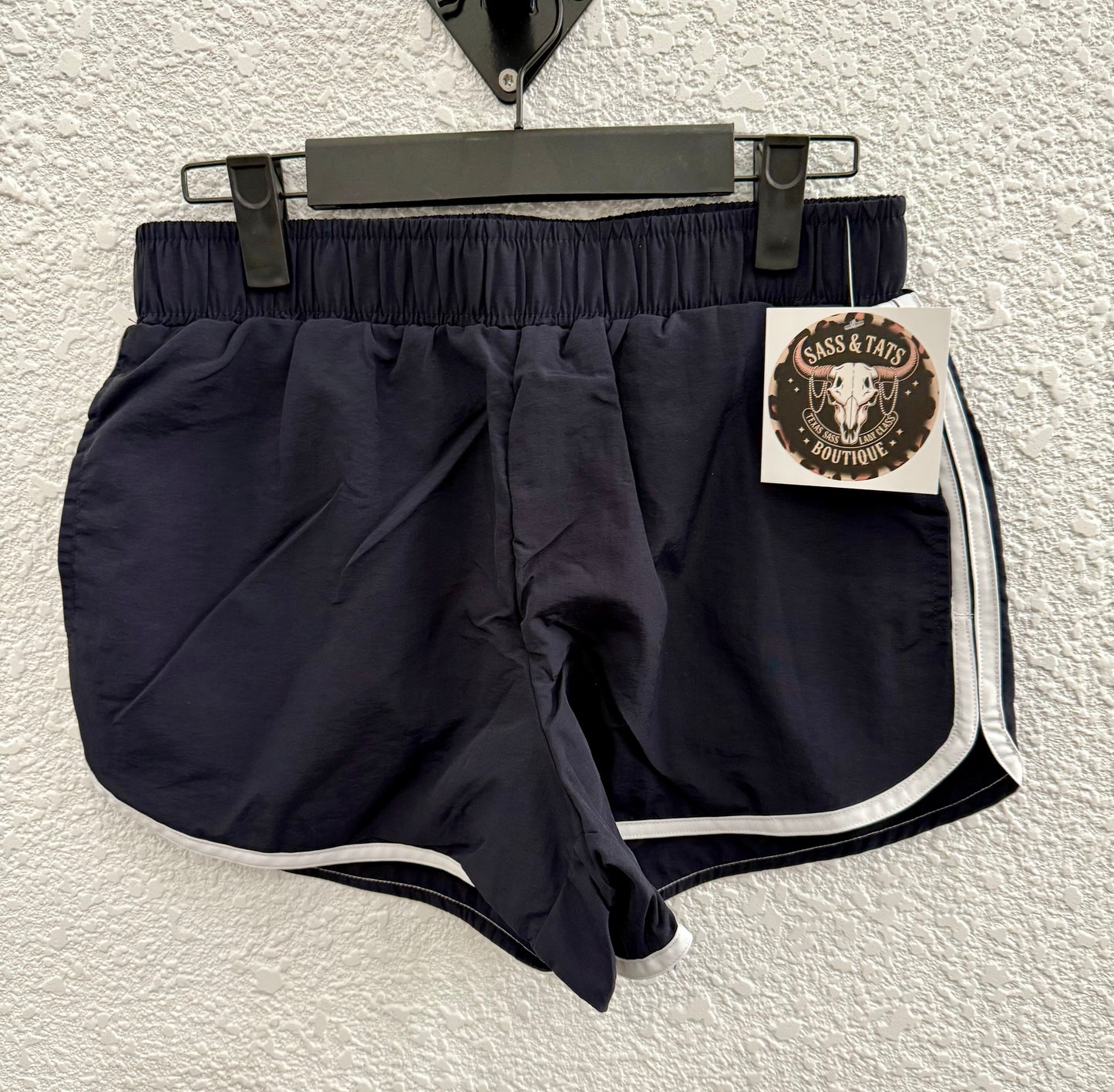 Black athletic shorts