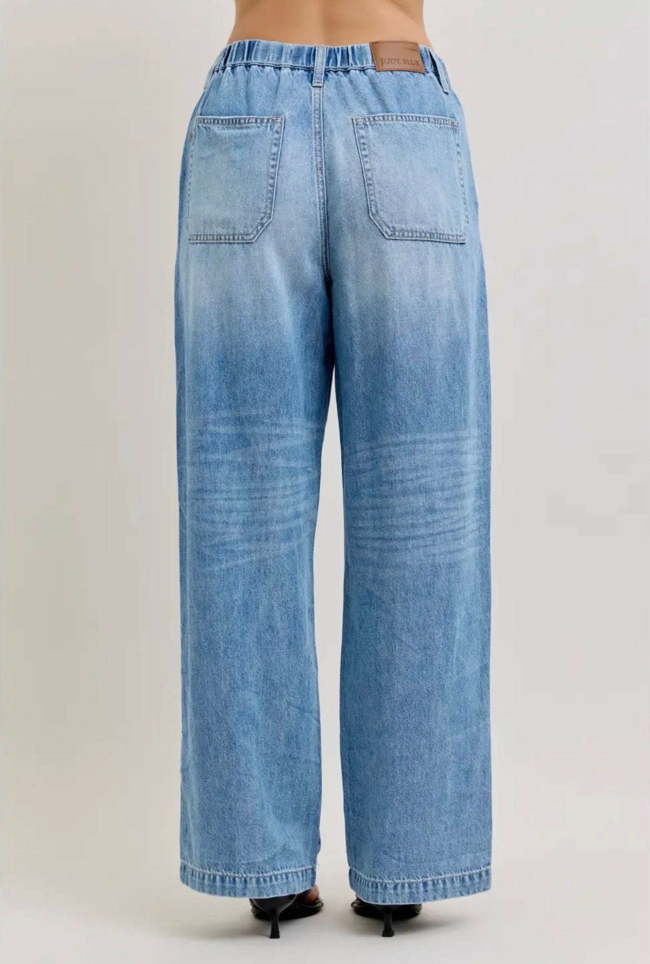 Featherweight Baggy Elasticated Jeans