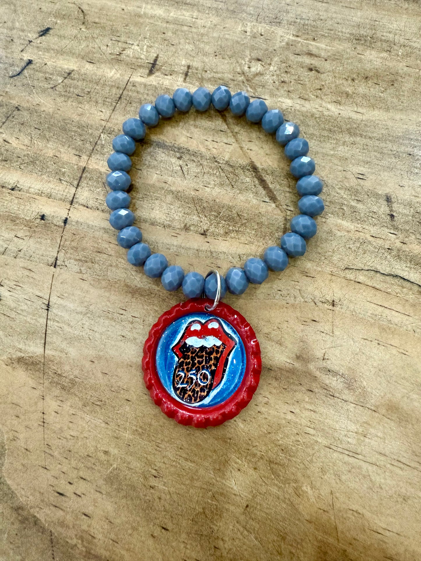 Americana bottle cap bracelet