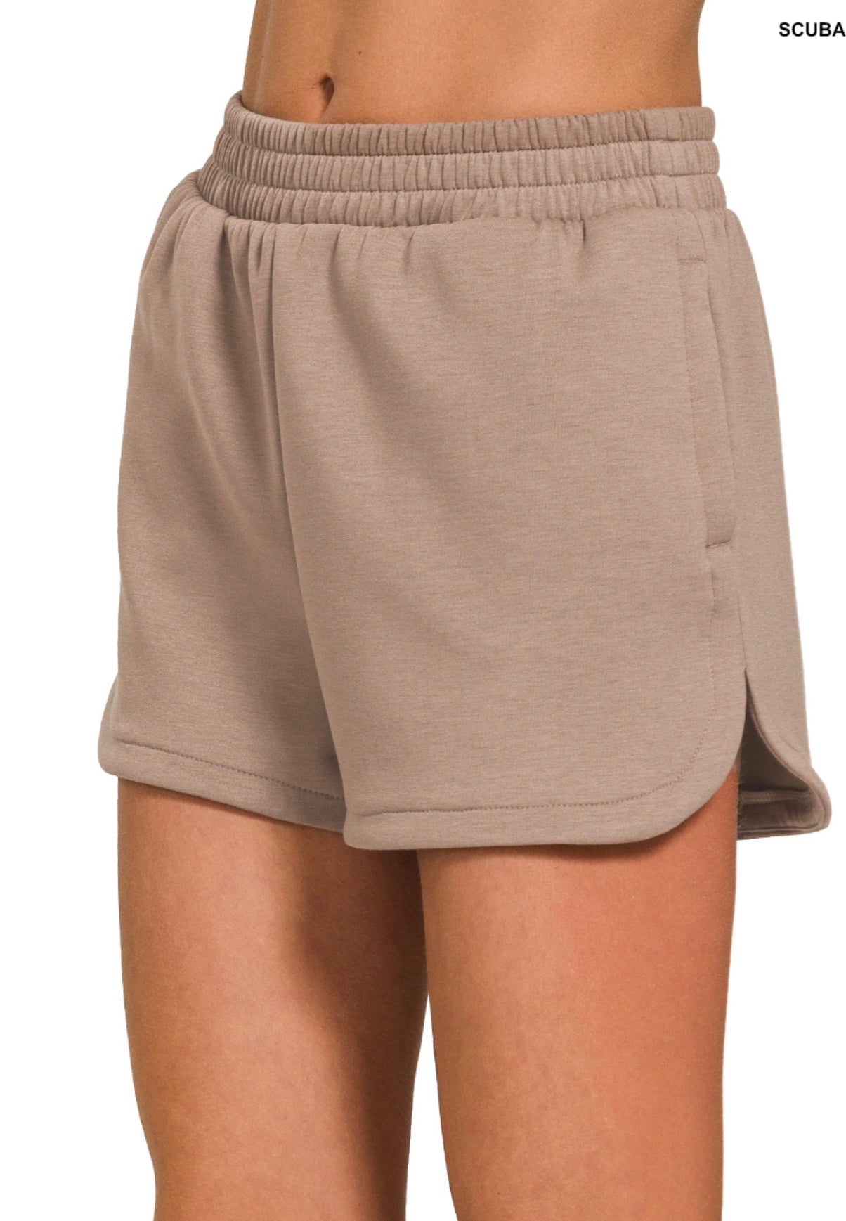 Zenana Half Zip 2 Piece Shorts Set