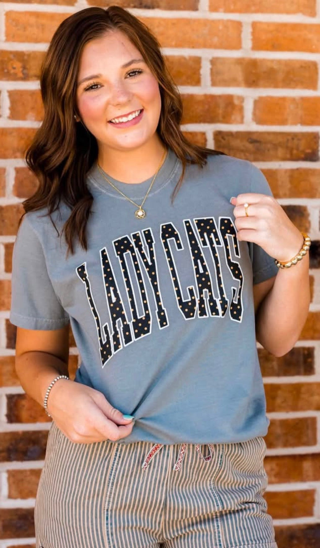 Polka Dot Ladycats T Shirt