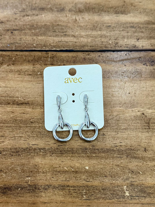 Silver Bit Earrings
