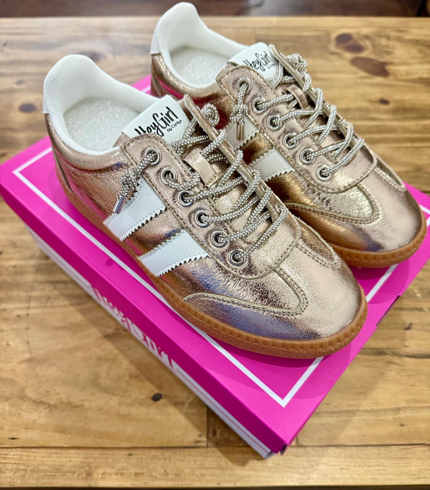 Gold Metallic Sneakers