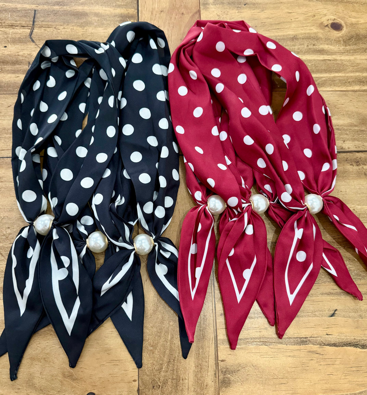 Pearl Polka Dot Handkerchief