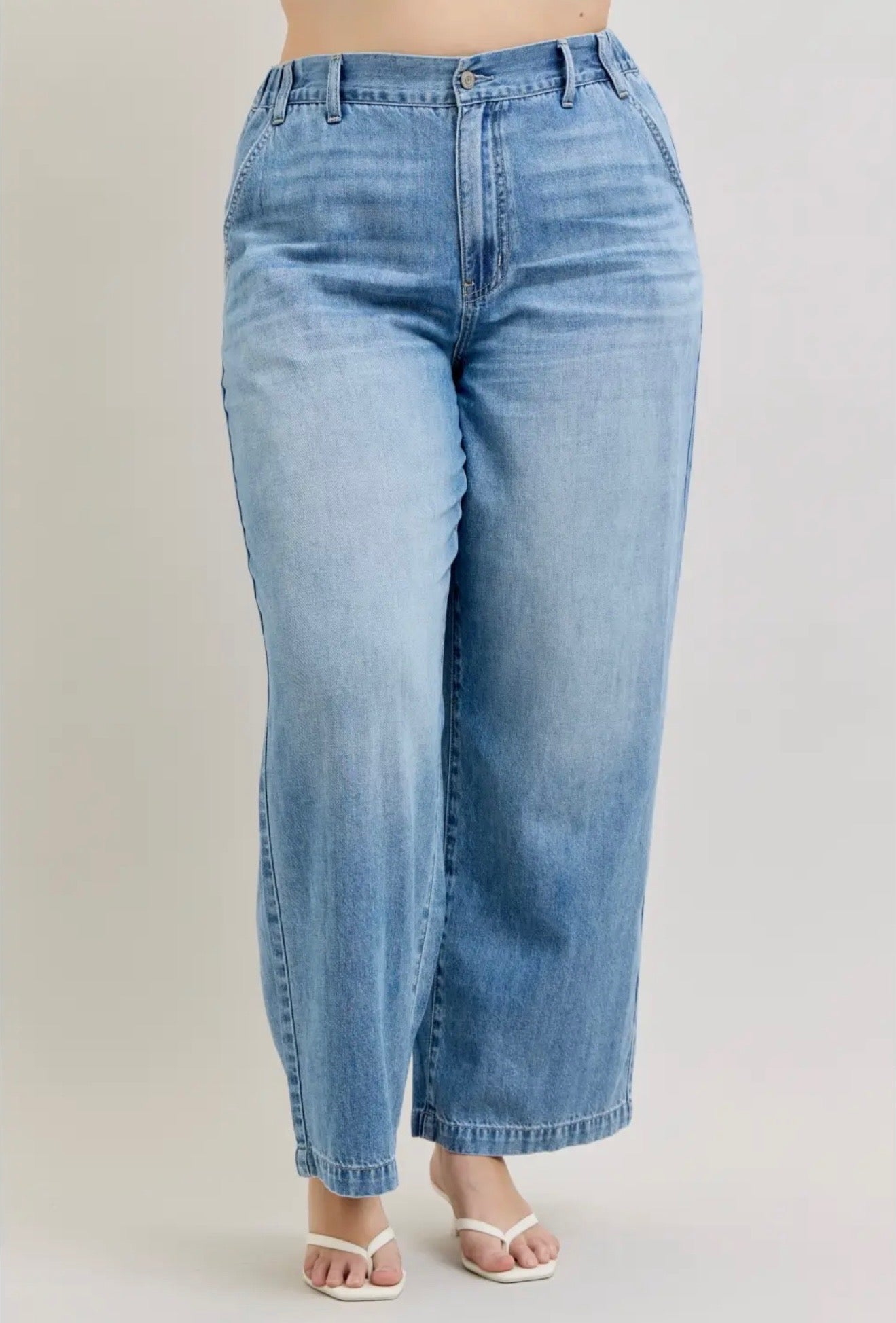 Featherweight Baggy Elasticated Jeans