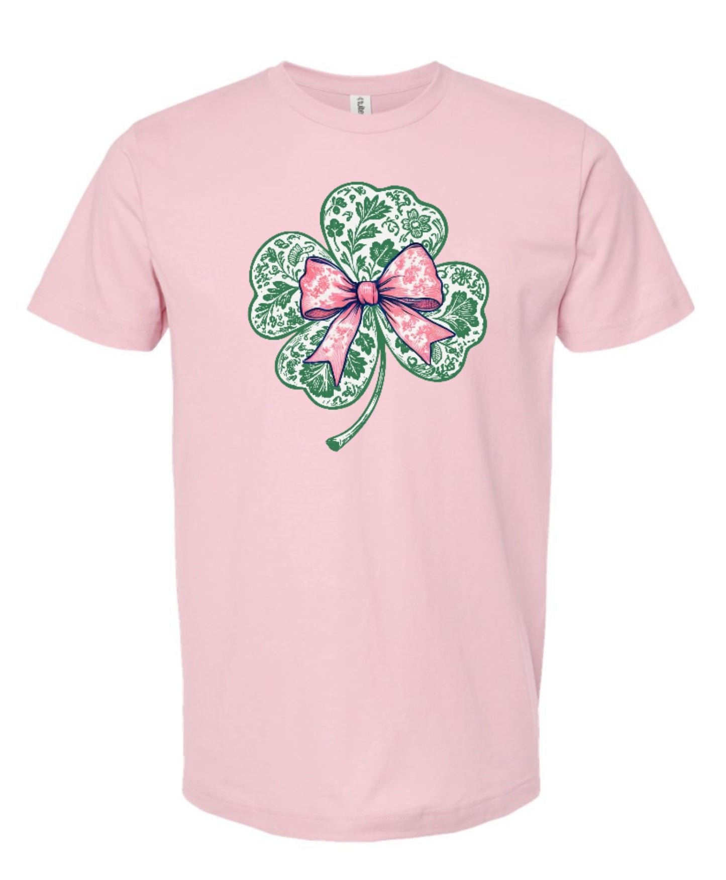 Pink Bow Shamrock T-Shirt