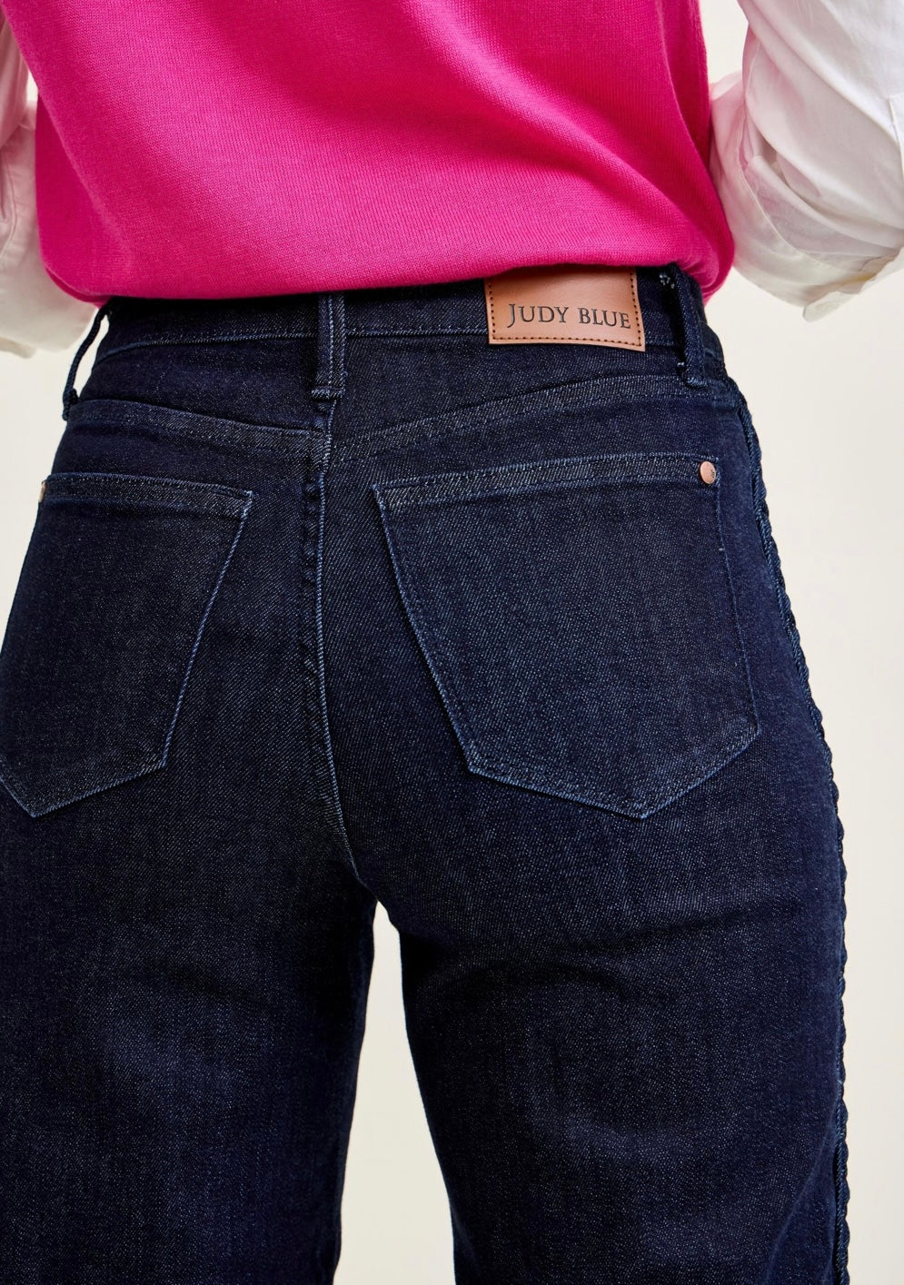 HW Side Seam Braid Judy Blue Jeans