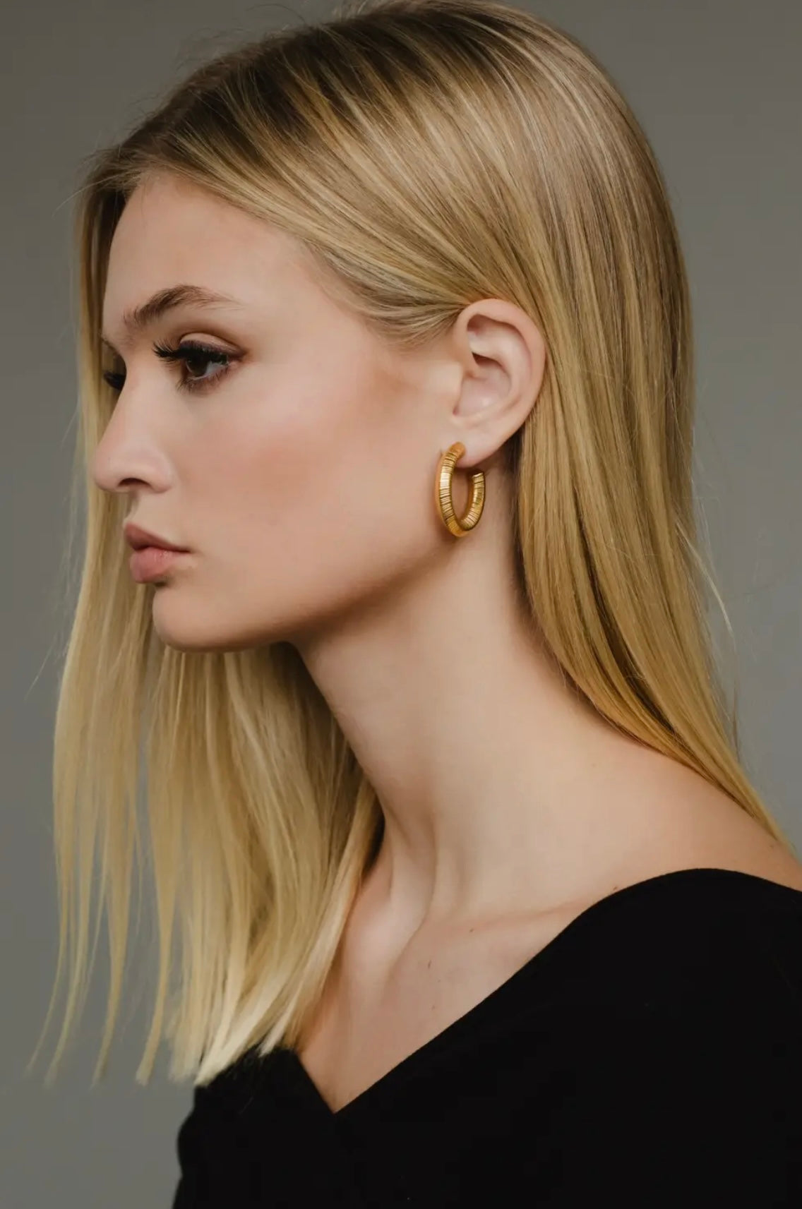 Thick Gold Hoops