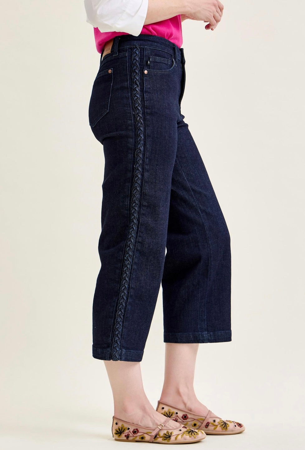 HW Side Seam Braid Judy Blue Jeans
