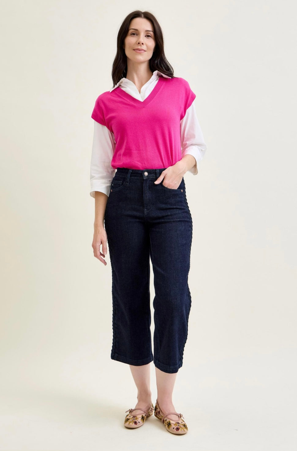 HW Side Seam Braid Judy Blue Jeans