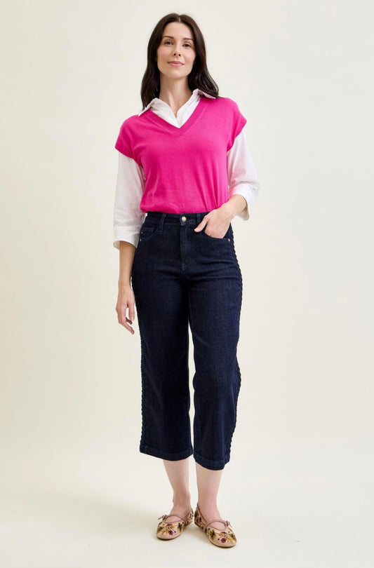 HW Side Seam Braid Judy Blue Jeans