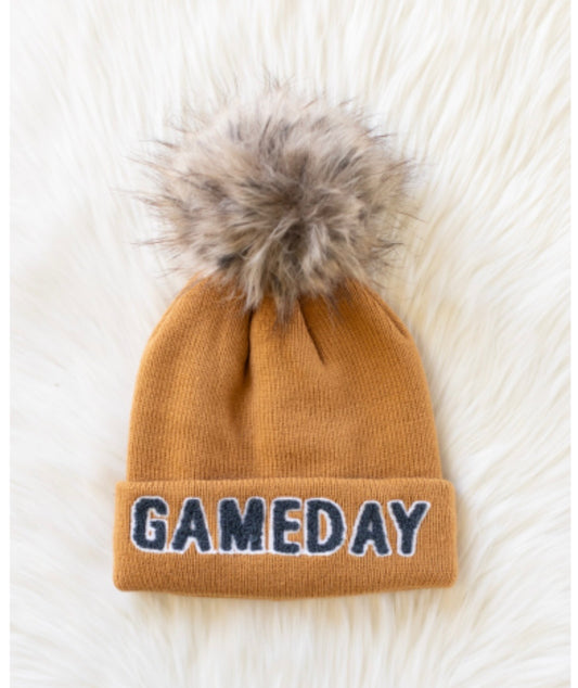 Camel GameDay Pom Beanie