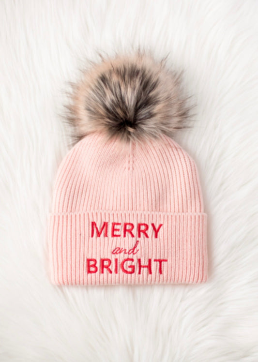Knit Pompom Beanie