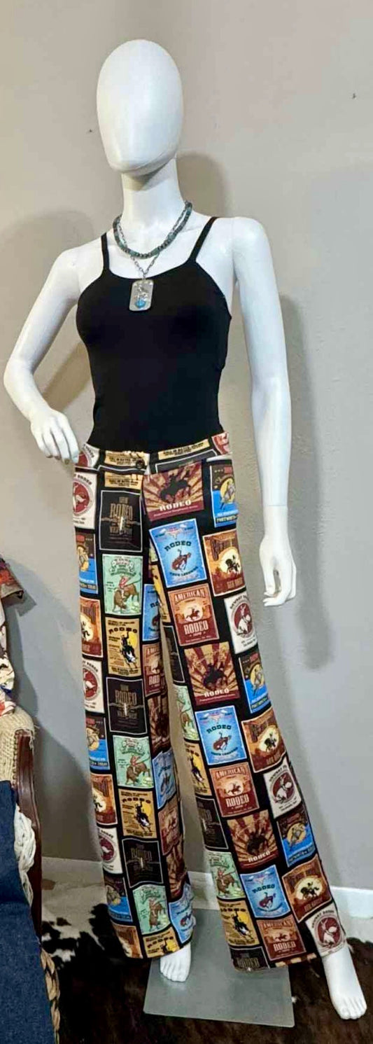 Rodeo Collage Printed Pants