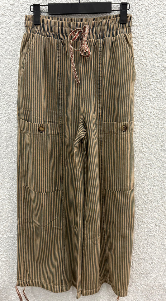 Vintage Wash stripe pants