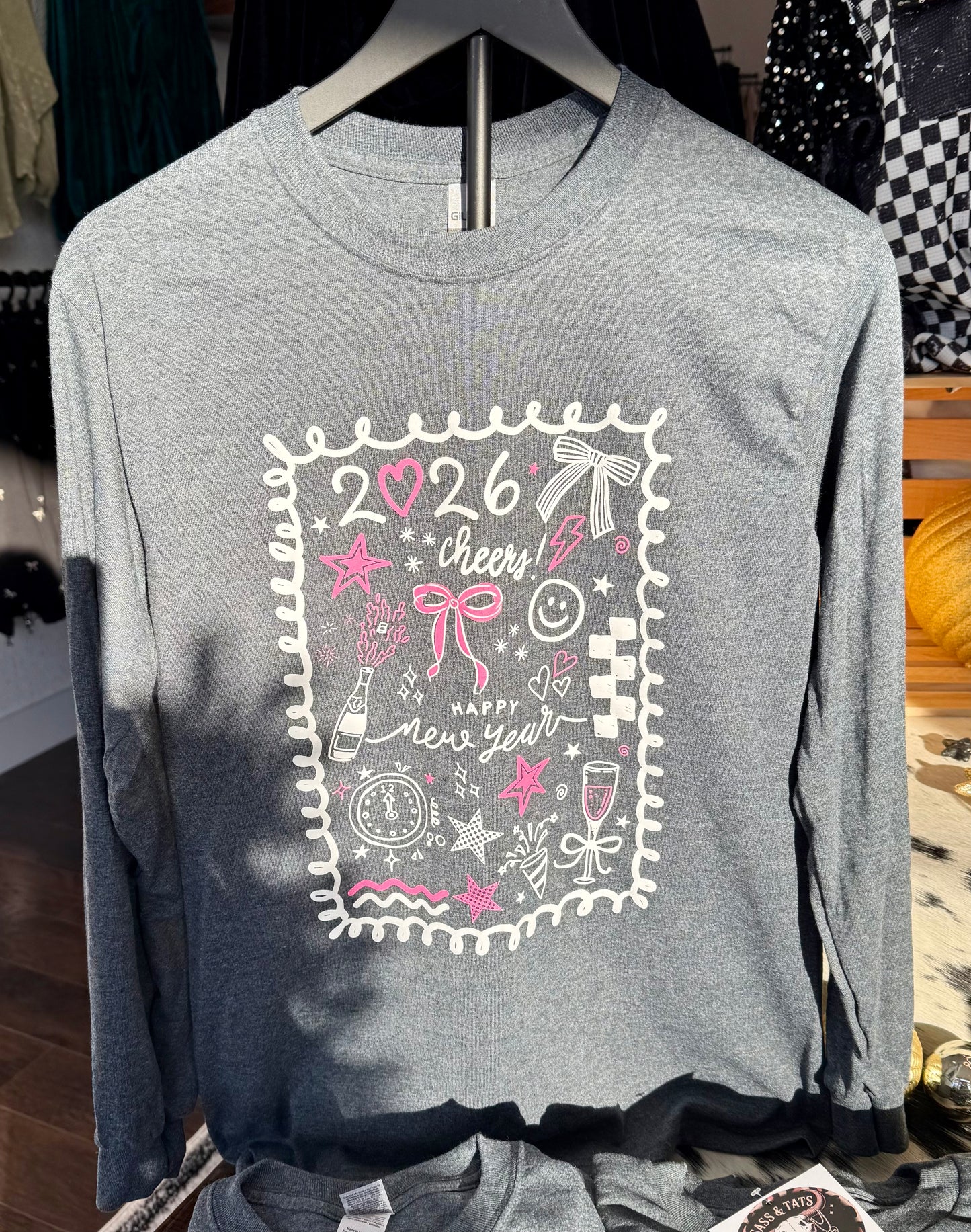 Gray 2026 new year shirt