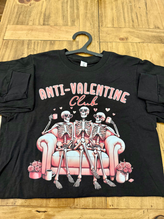 Anti valentines long sleeve shirt