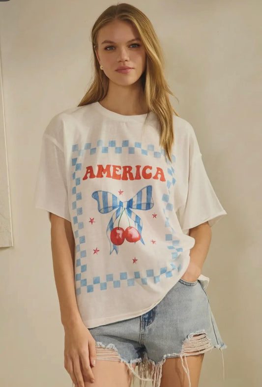America Relaxed Graphic Tee