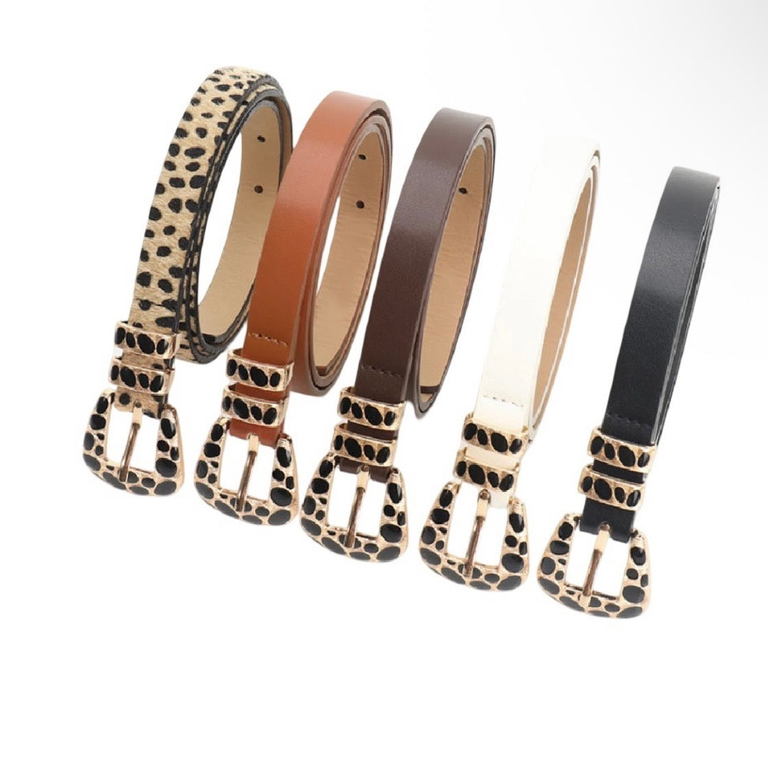 Leopard Buckle Belts