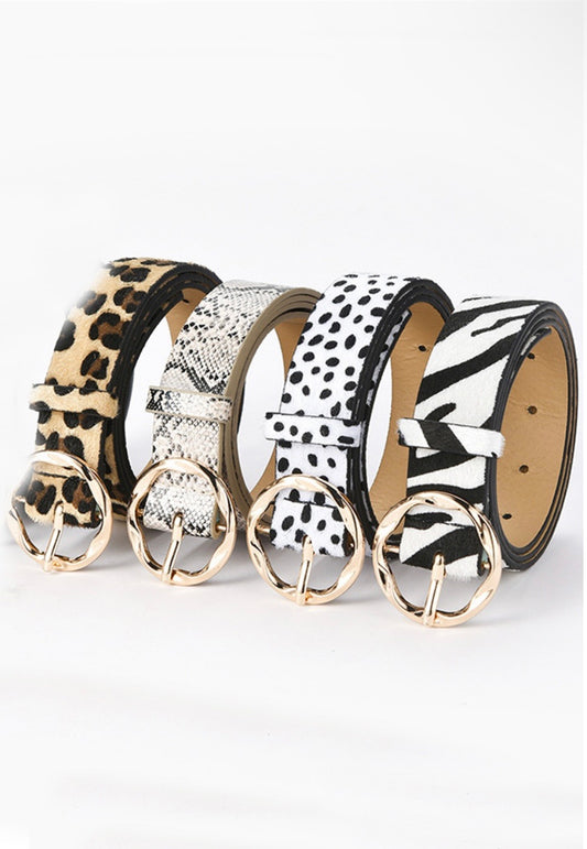 Animal Print Belt