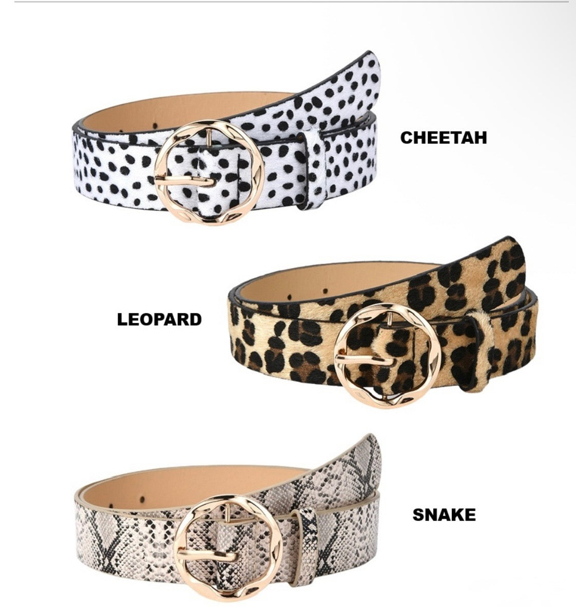 Animal Print Belt