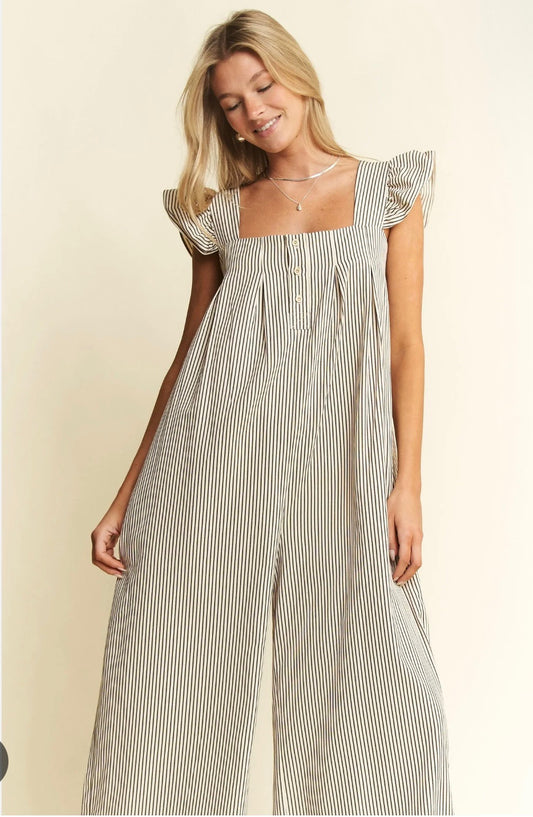 Sleeveless Ruffle Jumpsuit