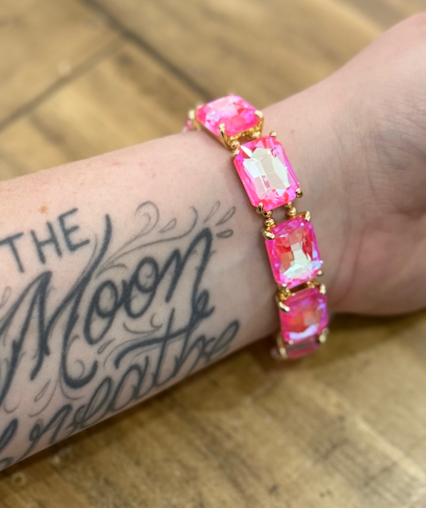 Pink Gem Bracelet