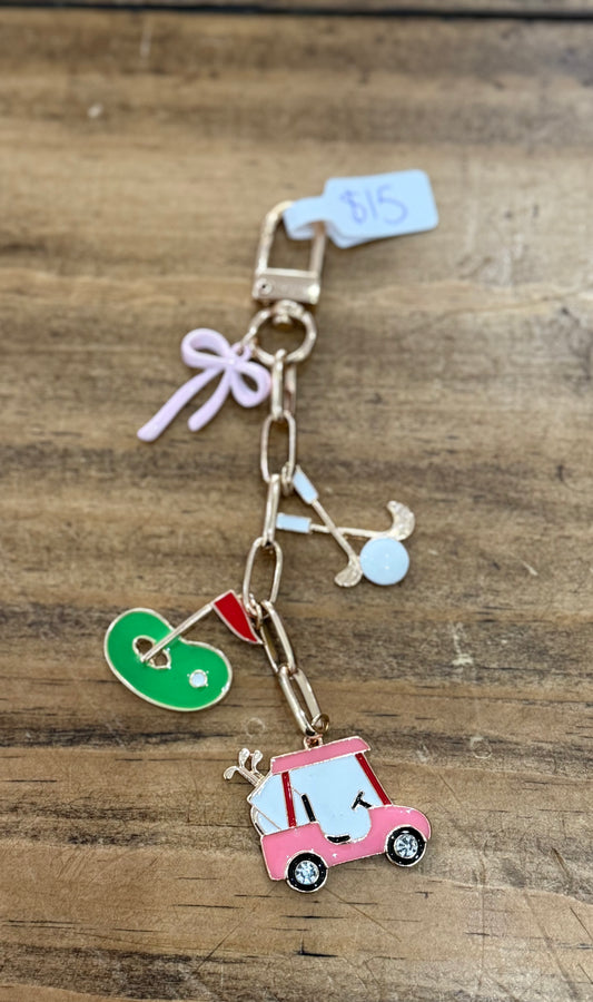 Golf Charm Keychain