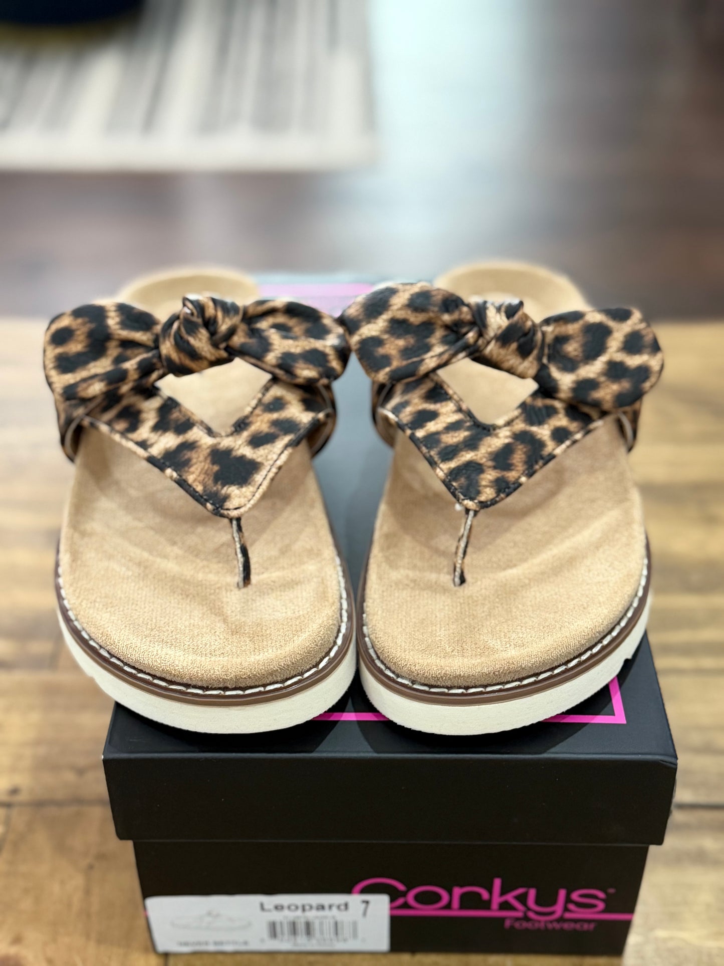Leopard Never Settle Sandals