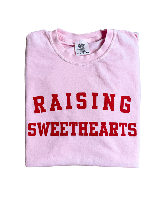 Raising Sweethearts Mom Shirt | Valentine Graphic Tee