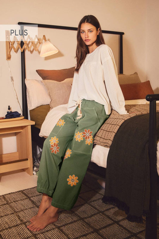 Plus Relaxed-fit Cropped Pants