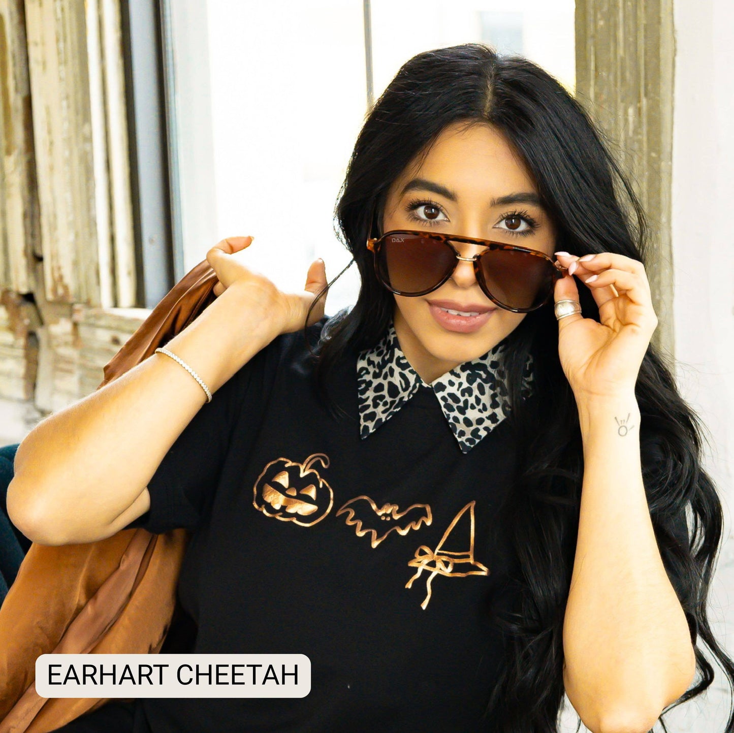 Earhart Cheetah Dax Sunglasses
