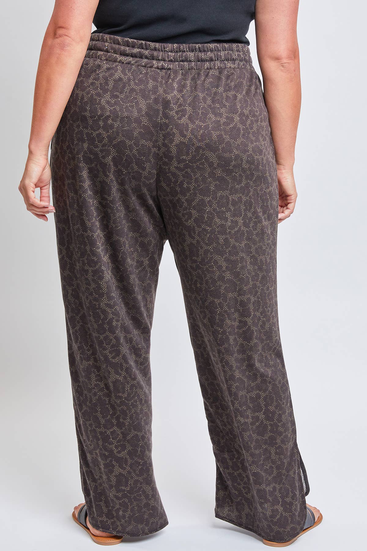 Missy Plus Size Drawstring Wide Leg Pant