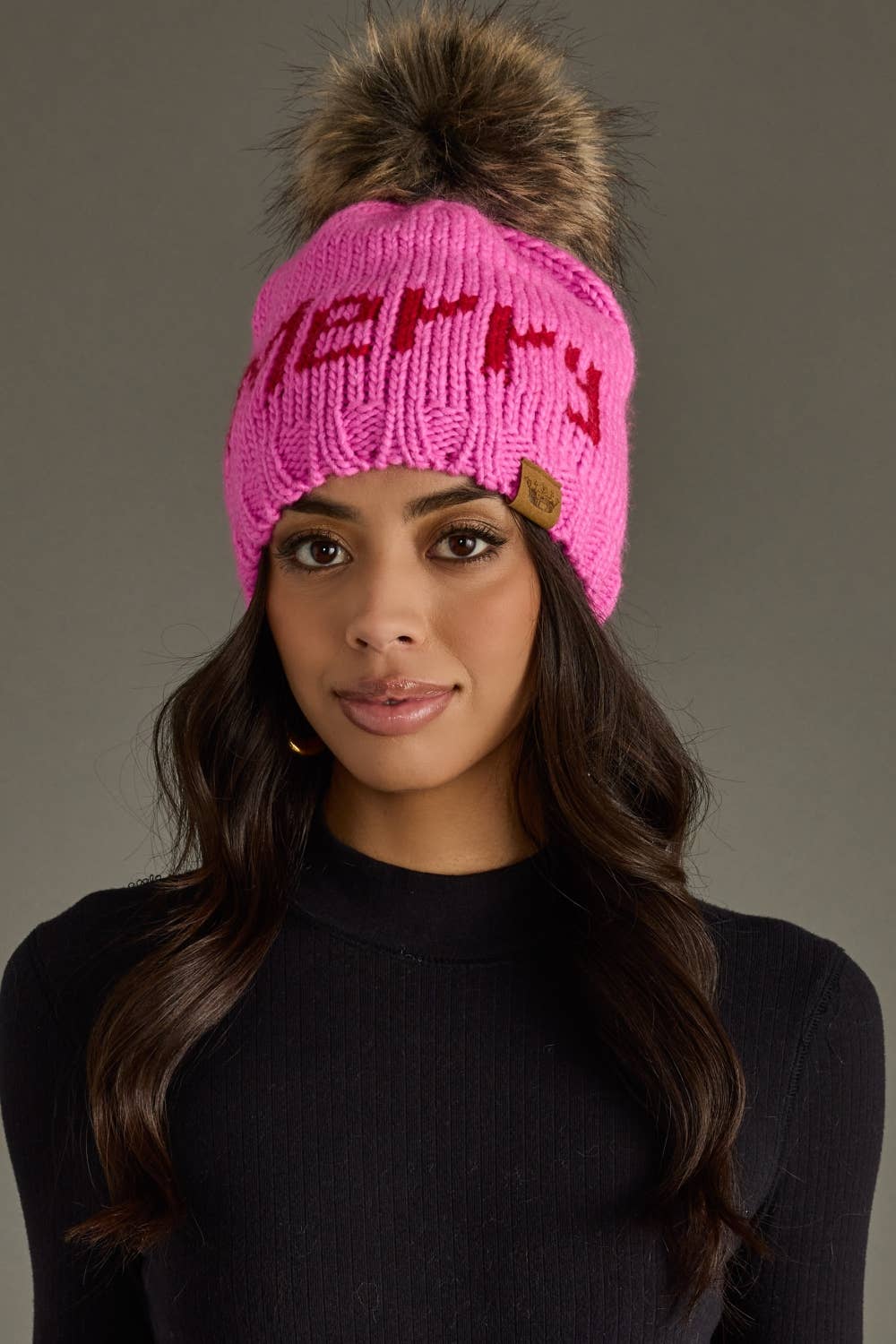 Pink Merry Pom Hat